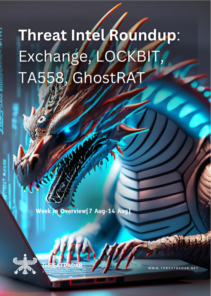 Threat Intel Roundup: Exchange, LOCKBIT, TA558, GhostRAT