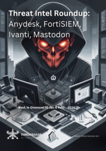 Threat Intel Roundup: Anydesk, FortiSIEM, Ivanti, Mastodon